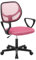 Klihome Schreibtischstuhl Kinder, Kinderschreibtischstuhl ergonomisch, Drehstuhl Kinderstuhl höhenverstellbar, mit Rollen Armlehnen, atmungsaktive Netzstoff-Rückenlehne, Rosa, K0004BS