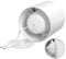 Milduall Kanal Rohrventilator 100mm, Inline-Abluftventilator Kanalventilator Rauchabzug Rohrlüfter 130m³/h, 34dB Leise für Bad Küche Gewächshaus Zelt Garage