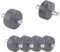 Borimend Ersatzteile Laufrollen 6 Rollen für Staubsauger NV350 NV351 NV352 NV355 NV356E NV500 NV501 NV502 und mehr - Kunststoff - Schwarz