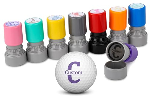 Personalisierte Golfball-Stempel, Individueller Name, Golf-Stempel-Marker, Individueller, Wiederverwendbarer Golf-Marker, Selbstfärbend, Langlebiger Golf-Stempel für Golfer, Vater, Ehemann, Freund