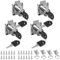 4-Piece Zinc Alloy Cabinet Locks - 22mm Drawer Locks, Suitable for Cabinets, Drawers & Wardrobes