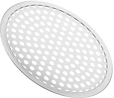 OKUMEYR Bandeja Para Hornear Pizza Perforada Acero Inoxidable Ideal Para Pizzería