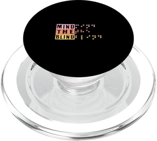 Mind The Blind Braille-Unterstützung Blindheit PopSockets PopGrip für MagSafe