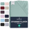 Spannbettlaken 140x200cm - 35 cm Tiefe Tasche Spannbetttuch Oeko-TEX Zertifiziert Gebürstete Polyester Mikrofaser Bettlaken Bettbezug für Boxspringbett Dicke Matratzen (140 x 200 cm - Grün)