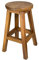 Rustic Handcrafted Tall wooden stool, great multiuse as plant stand, side table, bar stool etc