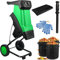Trituratore Elettrico Foglie Giardino, Trituratore Compost 2400 W, Trituratore Foglie Con Ruote, Borsa Portaoggetti, Cippatori 4500 Giri/Min, Diametro Dell'imbuto 39 Cm Per Pulizia Del Cortile