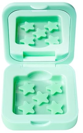 Green Star Patches - DWUENT 25 Pcs Star-Shaped Hydrocolloid Pimple Patches in Green Box, Cute Acne Patches for Face to Absorb Fluid & Reduce Redness
