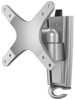 QYMYOZ Monitor bracket arm, TV hanger wall-mounted aluminum alloy telescopic bracket, suitable for 13-30 inch TV, maximum load-bearing 18kg, maximum distance 100x100mm TV rack