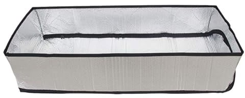 Aluminiumfolie Dämmabdeckung Silber für Dachbodentreppe | Winterdämmung für Dachboden, Isoliert Kälte Effizient, Robustes Bubble Material, für Treppe und Tür