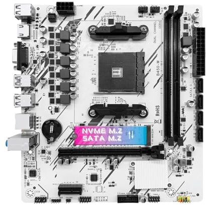 Kit scheda madre B450 con R5 5600 DDR4 1 * 16GB 3200MHz di memoria AM4 Scheda madre M.2 NVME(Motherboards)