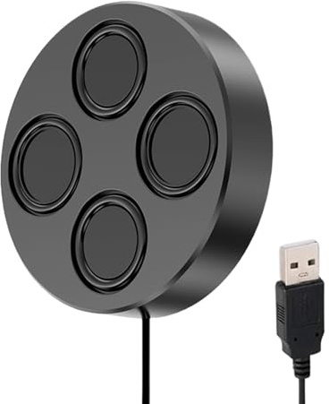 Altoparlante Magnetico - Lettore Desktop Cablato USB, Bassi Profondi Ad Alto Volume | Altoparlanti Per PC Per Viaggi, Casa, Feste, Aula, Libreria, Auto, Camper, TV, Amplificatore Audio Portatile Compa