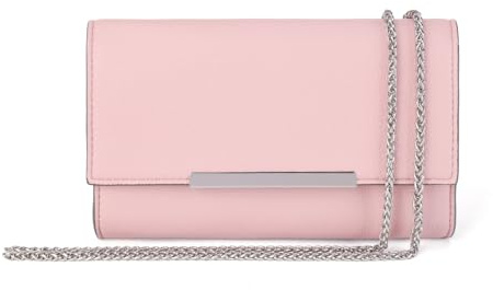 AFKOMST Clutch-Geldbörsen für Frauen, kleine Crossbody-Taschen und Sommer-Stroh-Strandhandtaschen mit Crossbody-Kettenriemen