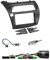 Set: Doppel 2-DIN Radio Blende + Multilead Lenkradadapter + Antennenadapter für Honda Civic VIII (FK1/FK2/FK3) ab 01/2006-02/2012v Type S (FN1/FN3/FN4) 05/2007-02/2012