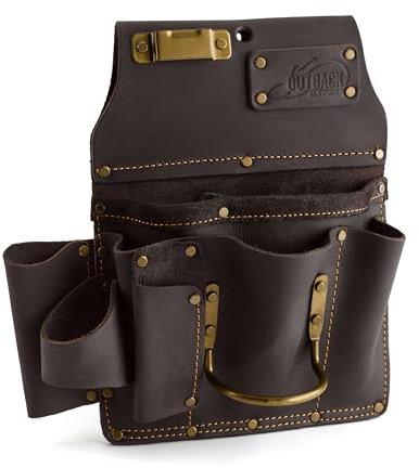OX Tools OX-P263801 Pro Oil Tanned Leather Drywallers Tool Pouch 1 Pack , Blue