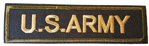 Fat-catz-copy-catz US Army Military Army Ranking Iron on Sew on Embroidered Badge Applique Motif Patch for Clothes
