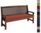 sunnypillow Bankauflage Outdoor - Stuhlkissen mit abnehmbarem Bezug - Sitzkissen für Bank - Bankpolster Polsterauflage Auflage für Gartenbank - 200 x 40 x 5cm - Bankkissen für Gartenmöbel Orange