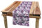 ABAKUHAUS Schmetterling Tischläufer, Lila Flügel Camo, Esszimmer Küche Rechteckiger Dekorativer Tischläufer, 40 x 180 cm, Lavendel Violett