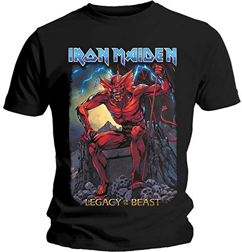 Iron Maiden Band Monkey Unisex T-Shirt Legacy of The Beast 2 Devil Multicoloured