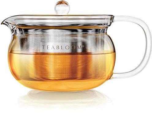 Teabloom Kyoto 2-in-1 Kettle and Tea Maker - Glass Teapot With Removable Loose Leaf Filter - Connoisseur's Choice