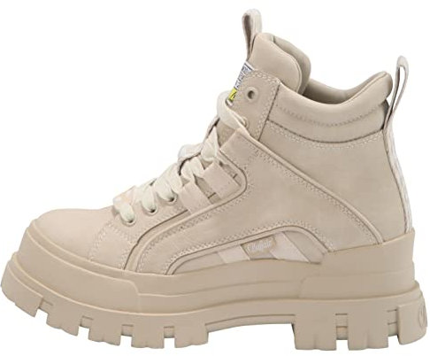 Buffalo Femme Aspha Nc Mid Botte mi-Mollet, Beige, 41 EU