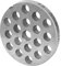 WolfCut INOX Disque perforé avec alésage de 8 mm – Compatible avec hachoir à viande Jupiter Taille 8 – Bosch MFW66020/MFW68660-Alexanderwerk Taille 8