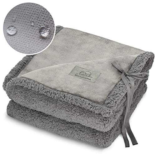 KaraLuna wasserdichte Hundedecke 100x150 cm I Waschbar I Haustierdecke für unterwegs Auto, Sofa oder Couch I Outdoor Decke Hund Ruhedecke tragbar
