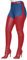 Stivali sopra il ginocchio in pelle PU elasticizzata da donna Stivali alti alla coscia con tacco a spillo Stivali lunghi a punta sexy con cerniera di moda con cintura in vita regolabile,Rosso,44