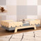 SMARTWOOD Kinderbett mit Lattenrost und Rausfallschutz Puzzle BR2 Montessori einzelbett für Jungen und Mädchen - Bett aus Kiefer Sperrholz mit Rausfallschutz und Lattenrost - Grau - 100x180 cm