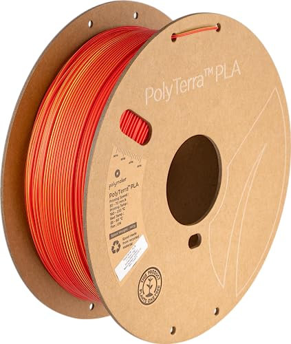 Polymaker Polyterra PLA Dual Color - 1.75mm - 1kg - Sunrise (Red-Yellow)