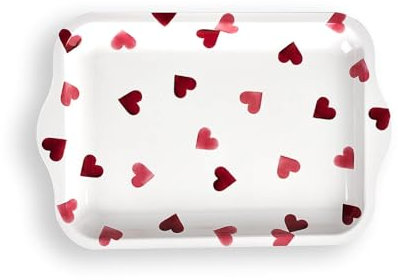 Emma Bridgewater Pink Hearts Small Tin Tray 240 x 159 x 15 mm