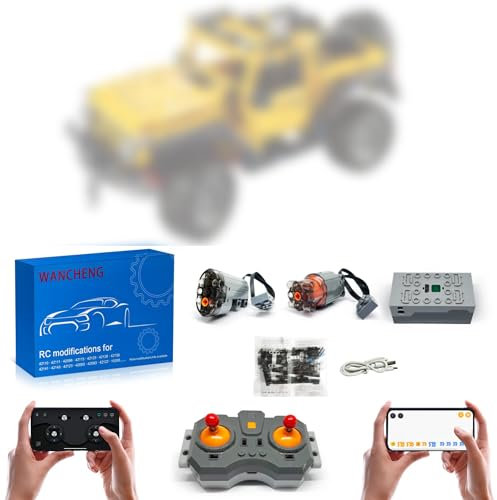 WANCHENG Für 42122 Upgrade Zubehör Set, APP-Steuerung, Programmierbar, mit Joystick Fernbedienung und 2 Motor (Modell Nicht Enthalten)