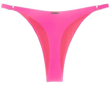 RELLECIGA Bas de bikini string taille haute réglable pour femme | Boutons latéraux réglables, dos en T, taille basse, jambe haute, doublure intégrale, couverture minimale