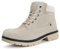 Stivali Donna Inverno Scarpe da Neve Caldi Snow Boots Impermeabili Stivaletti Pelliccia Stringate Outdoor, Beige, 40 EU