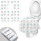 WUFANC 20 Stück Toilettenauflage Einweg, Universal Rutschfester Wasserdichter Und Antibakterieller Einweg-Toilettensitz, Toiletten Sitzbezug Kinder Und Erwachsene, Einzeln Verpackt, Reisezubehör