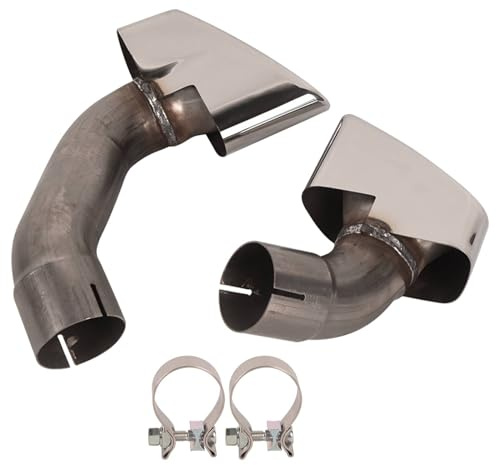 Bapmic 2 x Sport Auspuff Endrohre Blenden Chrome Ersatz für X5 F15, F85 xDrive25d 30d 40e Endstuck Auspuff
