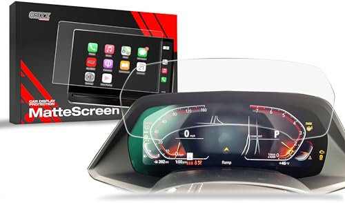 GRIZZ GLASS - Schutzfolie Auto - Schutzschicht für den Innenraum - Schützt vor Kratzern und Schmutz - CarDisplay-Schutz für BMW 5 G30 Live Cockpit 12,3 (2016-2023) - Matte