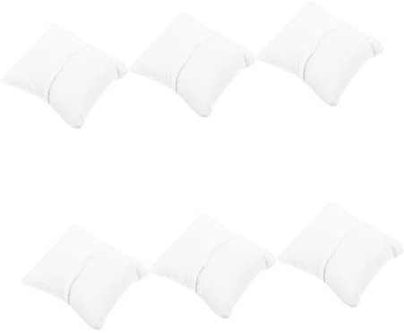 TOPBATHY 18 STK Uhrenbox Kissen Armband-Displaykissen weißer Kissenbezug Armbänder Schmuck Displayhalter für Uhren Geschmeidiges Armbandkissen Anschauen Kopfkissen Lederkissen Beschichtung