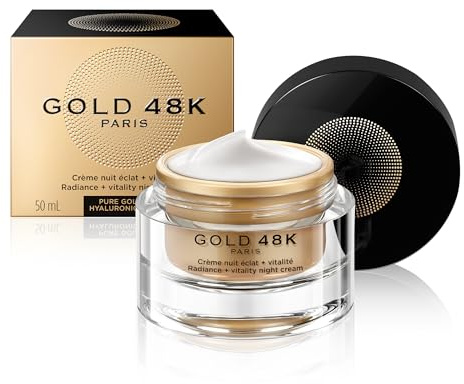 GOLD 48K - Nachtcreme Strahlkraft + Vitalität - Pures Gold + Hyaluronsäure - 50 mL