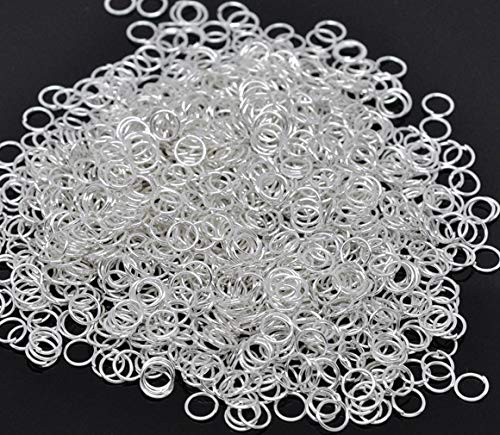 250 x Silver Plated 6mm Open Jump Rings for Jewellery Craft Making