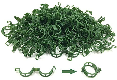 Yheonver 200 STÜCKE Garten Pflanzen StüTze Clips, Tomaten Clips, Spalier Clips, für Gurken BlüTen KüRbis Rebe, 1 Innen Durchmesser