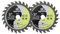 Hoja de sierra circular para cortar madera - DARTOTEK TCT Cuchilla de corte circular 75mm*2pcs 24T Disco de corte para madera 10mm