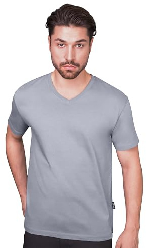 HRM Herren Luxury V M T-Shirt, Stone, S EU