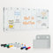 MAKELLO Kalender für Kühlschrank, Acrylkalender, Magnetisch Wochenplaner Abwischbar Wand, Radiergummikalender, Aufgabenliste, Essensplanung, 30x30cm