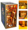 HIGSPE Book Nook DIY Kit, Maquette Maison Miniature avec Meubles et Lumière LED, Puzzle 3D Maison de Poupées en Bois, Magique Serre-Livres d'art, Modèle de Construire pour Adultes Enfant
