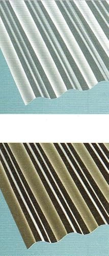 Polycarbonat Wellplatten Lichtplatten Profil 76/18 Trapez - Spundwand - 1,0 mm - glatt - glasklar und bronce - - uneingeschränkt hagelfest - 12,90 Euro/m² (glasklar, 6000)