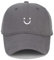URTAODFE Baseballkappe mit Smiley-Motiv, Vintage-Stil, gewaschen, für Sport und Freizeit, Baumwolle, grau, L
