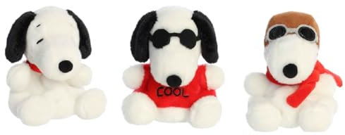 Aurora Peanuts Palm Pal 3-teiliges Pl schpaket, Joe Cool, Flying Ace und Snoopy