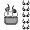 5 Pairs of Ear Hook Covers Compatible with Galaxy Buds 3, Silicone Ear Hook Non-Slip Earphone Covers, Ear Hook Covers for Samsung Galaxy Buds 3 (Black)
