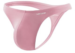 Casey Kevin Homme String Sexy, Slip Bambou Homme Respirant sous Vetement - Rose, S - 1 Count