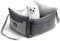 Premium Dog Car Seat for Small & Medium Pet Under 15KG, Portable Travel Bed with Extendable Rest Area, Detachable and Washable Puppy Booster Car Carrier Seat with Storage Pockets and Safety Tether